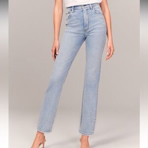 Abercrombie Ankle Straight Ultra High Rise